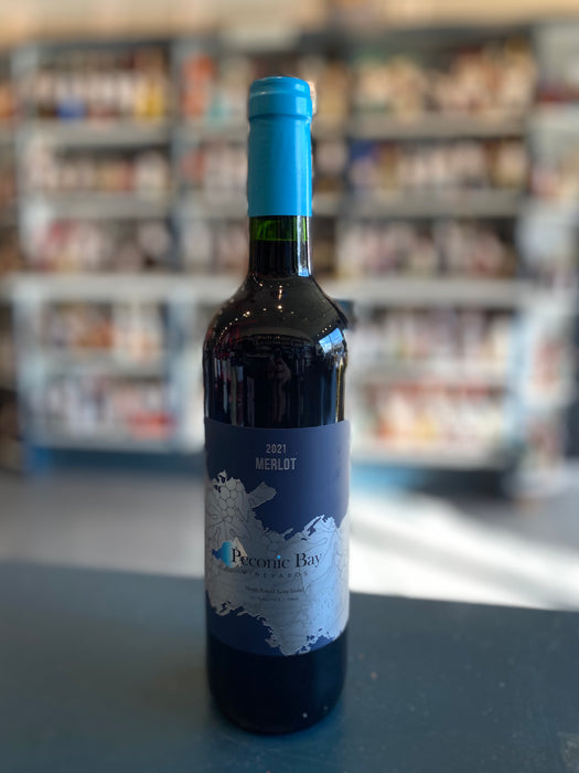 PECONIC BAY VINEYARDS MERLOT, NORTH FORK OF LONG ISLAND, NEW YORK 2021