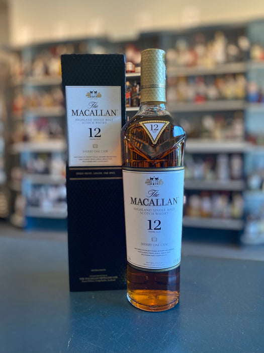 THE MACALLAN 12 YEAR SHERRY OAK CASK SINGLE MALT SCOTCH WHISKY